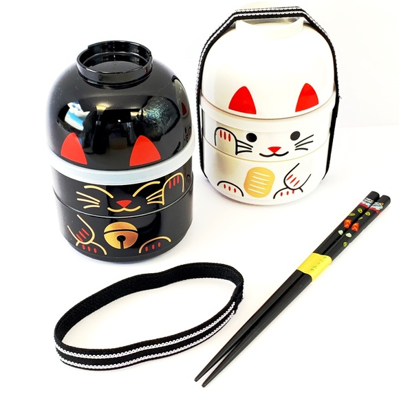 Kokeshi bento Kawaii cat black - Picture 8 of 9